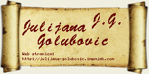 Julijana Golubović vizit kartica